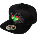 TOP LEVEL : MARIJUANA | Funny Cartoon Hands Embroidery Design Snapback Cap