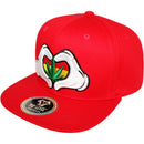 TOP LEVEL : MARIJUANA | Funny Cartoon Hands Embroidery Design Snapback Cap