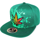 TOP LEVEL : MARIJUANA | Iridescent Patch Design Snapback Cap