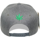 TOP LEVEL : MARIJUANA | Iridescent Patch Design Snapback Cap