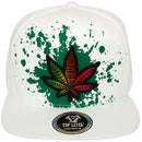 TOP LEVEL : MARIJUANA | Iridescent Patch Design Snapback Cap