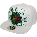 TOP LEVEL : MARIJUANA | Iridescent Patch Design Snapback Cap