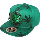 TOP LEVEL : MARIJUANA | Embroidery and All-over Print Design Snapback Cap
