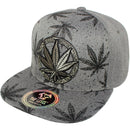 TOP LEVEL : MARIJUANA | Embroidery and All-over Print Design Snapback Cap