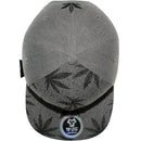 TOP LEVEL : MARIJUANA | Embroidery and All-over Print Design Snapback Cap