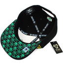 TOP LEVEL : MARIJUANA | Embroidery Rasta Color Sublimation Design Snapback Cap