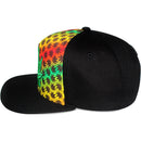 TOP LEVEL : MARIJUANA | Embroidery Rasta Color Sublimation Design Snapback Cap
