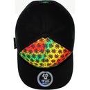 TOP LEVEL : MARIJUANA | Embroidery Rasta Color Sublimation Design Snapback Cap