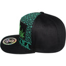TOP LEVEL : MARIJUANA | All-over Marijuana Print Design Snapback Cap