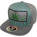 TOP LEVEL : MARIJUANA | All-over Marijuana Print Design Snapback Cap
