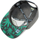 TOP LEVEL : MARIJUANA | All-over Marijuana Print Design Snapback Cap