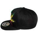 TOP LEVEL : MARIJUANA | Front-raised Marijuana Verbiage Embroidery Design Snapback Cap