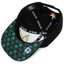 TOP LEVEL : MARIJUANA | Front-raised Marijuana Verbiage Embroidery Design Snapback Cap