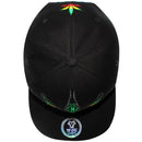 TOP LEVEL : MARIJUANA | Front-raised Marijuana Verbiage Embroidery Design Snapback Cap