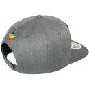 TOP LEVEL : MARIJUANA | Front-raised Marijuana Verbiage Embroidery Design Snapback Cap