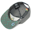 TOP LEVEL : MARIJUANA | Front-raised Marijuana Verbiage Embroidery Design Snapback Cap