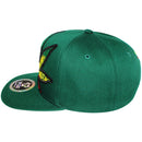 TOP LEVEL : MARIJUANA | Front-raised Marijuana Verbiage Embroidery Design Snapback Cap