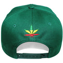 TOP LEVEL : MARIJUANA | Front-raised Marijuana Verbiage Embroidery Design Snapback Cap