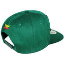 TOP LEVEL : MARIJUANA | Front-raised Marijuana Verbiage Embroidery Design Snapback Cap