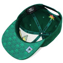 TOP LEVEL : MARIJUANA | Front-raised Marijuana Verbiage Embroidery Design Snapback Cap