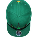 TOP LEVEL : MARIJUANA | Front-raised Marijuana Verbiage Embroidery Design Snapback Cap