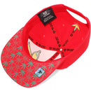 TOP LEVEL : MARIJUANA | Front-raised Marijuana Verbiage Embroidery Design Snapback Cap