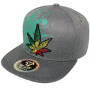TOP LEVEL : MARIJUANA | Rasta Colors Design Snapback Cap