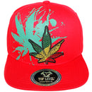 TOP LEVEL : MARIJUANA | Rasta Colors Design Snapback Cap