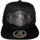 TOP LEVEL : MEXICO | Three Mexican Coat of Arms Patches Design Snapback Cap