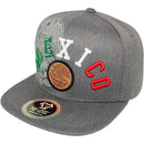 TOP LEVEL : MEXICO | Engraving Mexico Eagle Leather Patch Design Snapback Cap