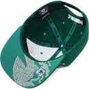 TOP LEVEL : MEXICO | Engraving Mexico Eagle Leather Patch Design Snapback Cap