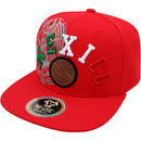TOP LEVEL : MEXICO | Engraving Mexico Eagle Leather Patch Design Snapback Cap