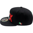 TOP LEVEL : MEXICO | Front-raised MEX Verbiage Design Snapback Cap