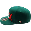 TOP LEVEL : MEXICO | Front-raised MEX Verbiage Design Snapback Cap
