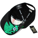 TOP LEVEL : MEXICO | Flag with Synthetic Leather Patch Design Snapback Cap
