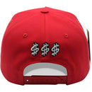 TOP LEVEL : MONEY | Dollar Sign with Rubber Patch Design Snapback Cap