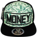 TOP LEVEL : MONEY | $100 Bill Colorful Sublimation Design Snapback Cap