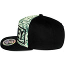 TOP LEVEL : MONEY | $100 Bill Colorful Sublimation Design Snapback Cap
