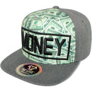 TOP LEVEL : MONEY | $100 Bill Colorful Sublimation Design Snapback Cap