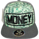 TOP LEVEL : MONEY | $100 Bill Colorful Sublimation Design Snapback Cap