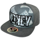 TOP LEVEL : MONEY | Reflective Patch & Dollar Bills Sublimation Print Design Snapback Cap