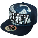 TOP LEVEL : MONEY | Reflective Patch & Dollar Bills Sublimation Print Design Snapback Cap