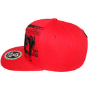 TOP LEVEL : MONEY | Front-raised Verbiage Embroidery with Bill Print Design Snapback Cap