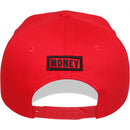 TOP LEVEL : MONEY | Front-raised Verbiage Embroidery with Bill Print Design Snapback Cap