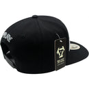 TOP LEVEL : PRAY | Front Raised Pray Verbiage Design with Prayer's Hand Print Design Snapback Cap