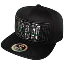 TOP LEVEL : RESPECT | Front-raised Verbiage Design Snapback Cap