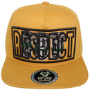 TOP LEVEL : RESPECT | Front-raised Verbiage Design Snapback Cap