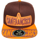 TOP LEVEL : SAN FRANCISCO | Verbiage Design with Rubber Patch Design Snapback Cap
