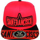 TOP LEVEL : SAN FRANCISCO | Verbiage Design with Rubber Patch Design Snapback Cap