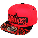 TOP LEVEL : SAN FRANCISCO | Verbiage Design with Rubber Patch Design Snapback Cap